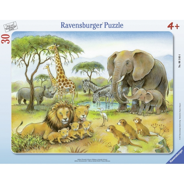 Пазл африканский животный мир 30 элементов Ravensburger 6146