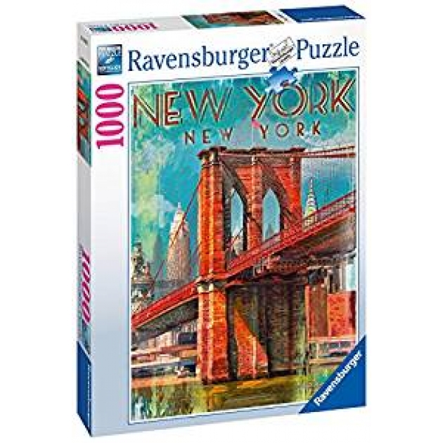 Пазл ретро нью йорк 1000 элементов Ravensburger 19835