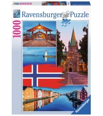 Пазл тронхейм 1000 элементов Ravensburger 19845