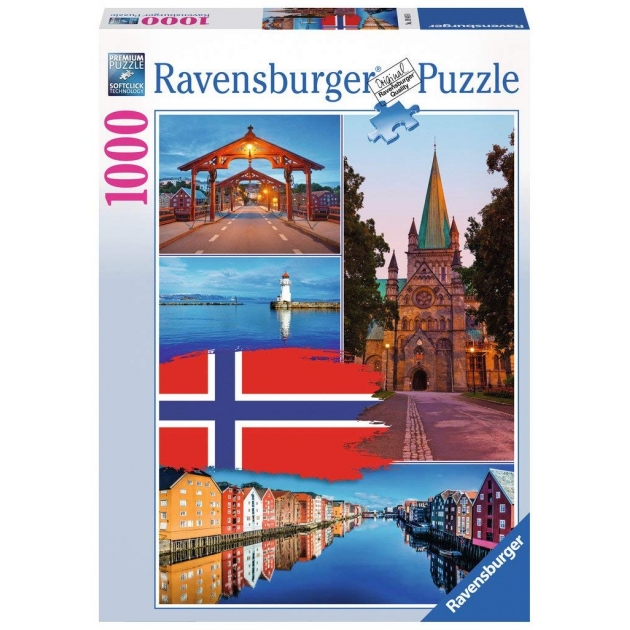 Пазл тронхейм 1000 элементов Ravensburger 19845