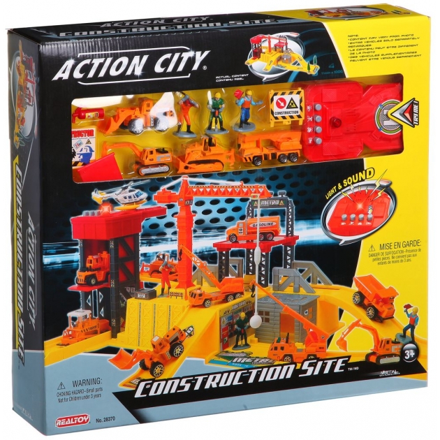 Игровой набор action city стройплощадка свет звук RealToy 28370
