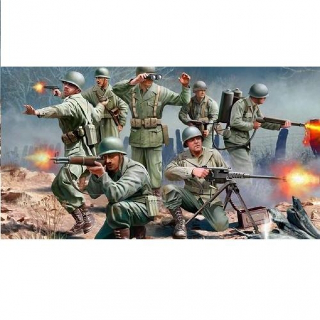 Фигурки солдат американской пехоты вторая мировая война 1 32 Revell 02632R