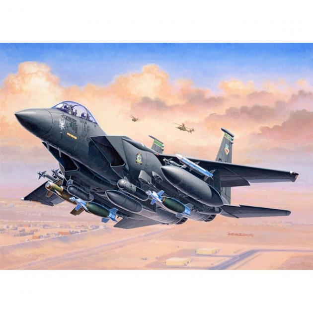 Модель самолета Revell F-15E Strike Eagle & Bombs 1:144 03972R