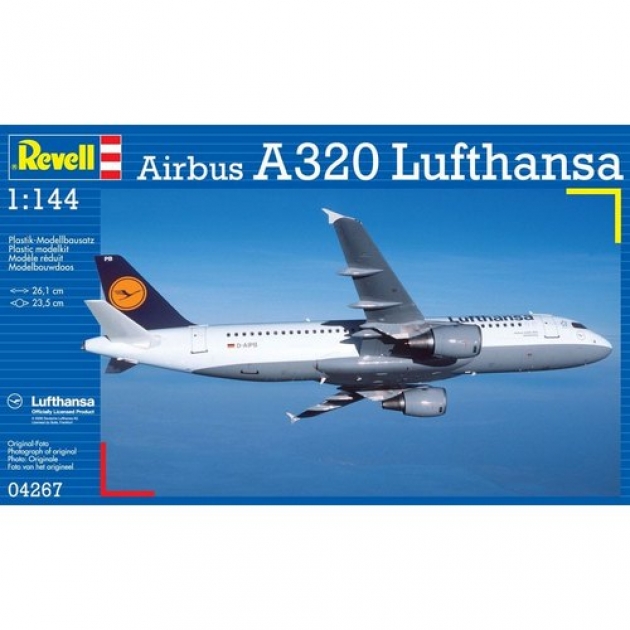 Модель аэробус Revell Airbus A320Lufthansa 1:144 04267R