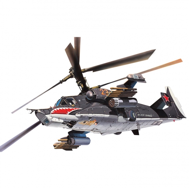 Модель боевого вертолета Revell Черная Акула 1:100 06648R