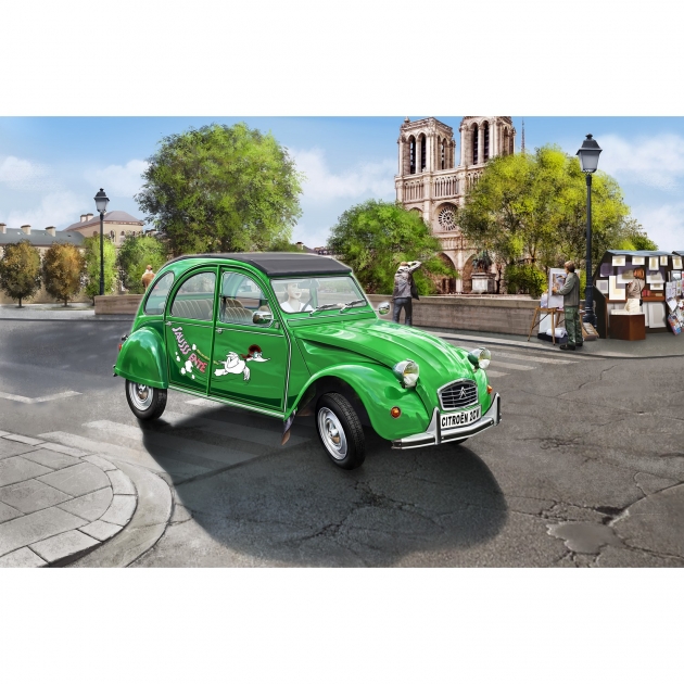 Модель автомобиль citroen 2cv sausss ente 1:24 Revell 07053R