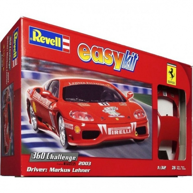 Сборная модель автомобиля ferrari 360 challenge markus lehner 1 32 Revell 07138R