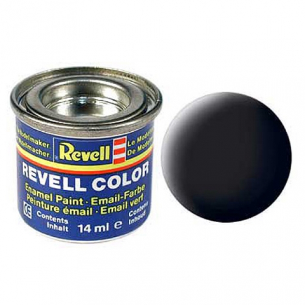 Эмалевая краска Revell черная РАЛ 9011 матовая 32108