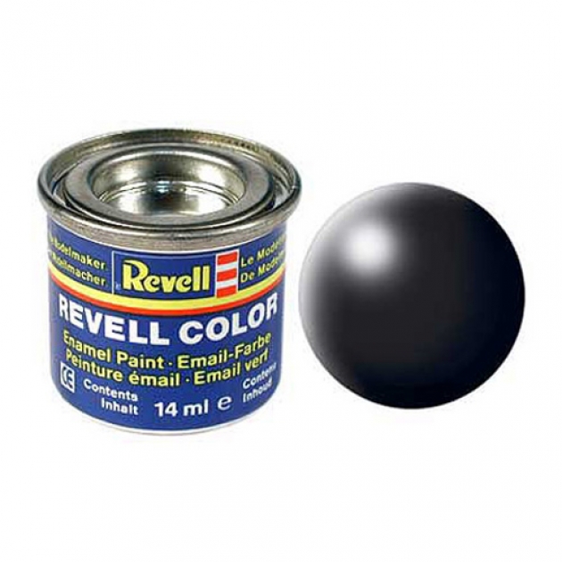 Эмалевая краска Revell черная РАЛ 9005 шелково-матовая 32302