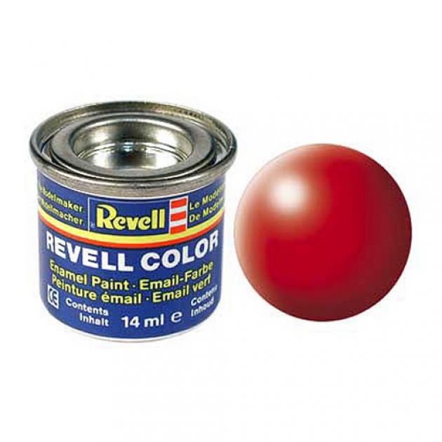 Эмалевая краска Revell красная РАЛ 3026 шелково-матовая 32332