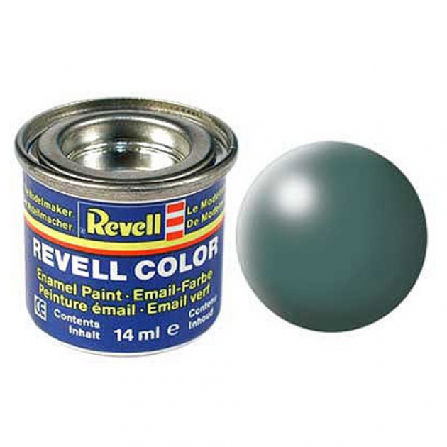 Эмалевая краска Revell лиственно-зеленая РАЛ 6001 шелково-матовая 32364