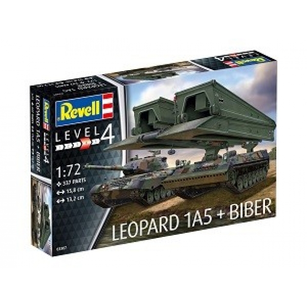 Танк leopard 1a5 & bridgelayer biber Revell 3307