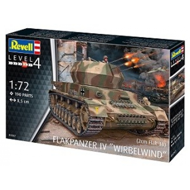 Сборная модель германская зенитная самоходная установка wirbelwind Revell 03267R