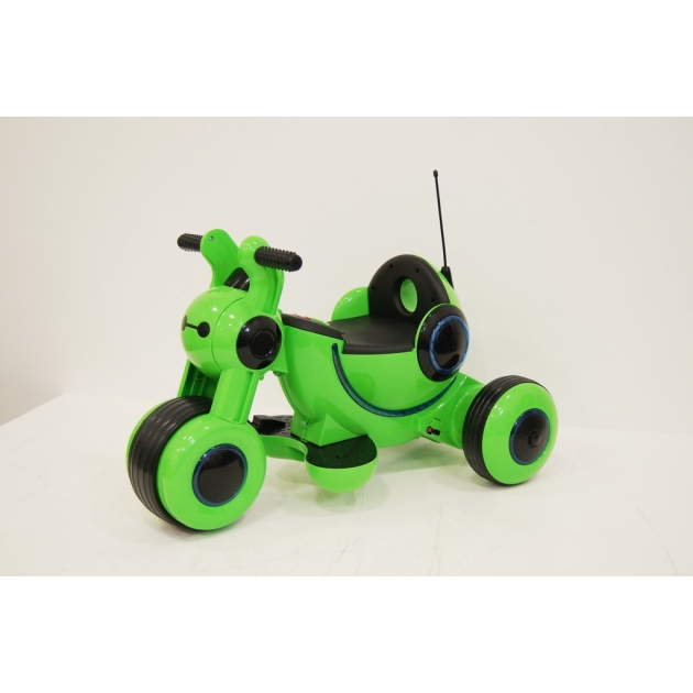 Электромобиль Мотоцикл зеленый