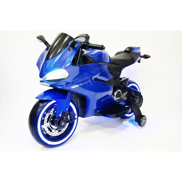 Электромобиль Мотоцикл синий