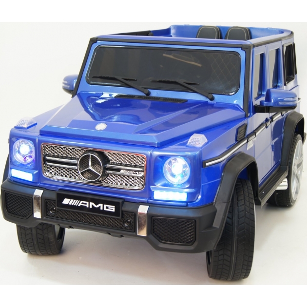 Электромобиль mercedes benz amg 4wd blue glanec