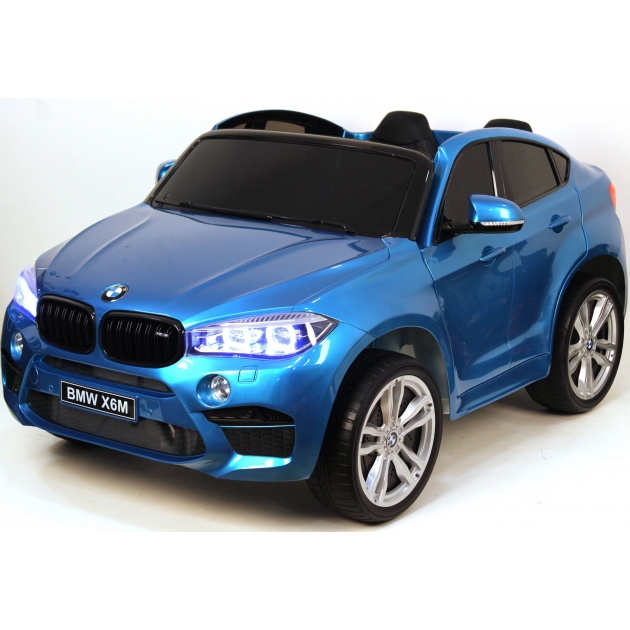 Электромобиль bmw x6 m blue glanec