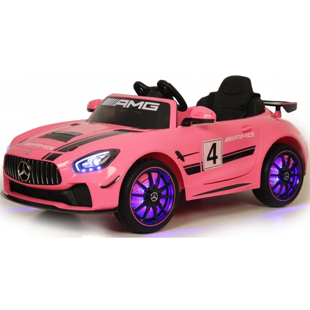 Электромобиль mercedes benz gt4 pink