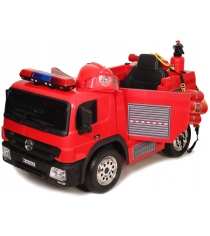 Электромобиль пожарная машина красная