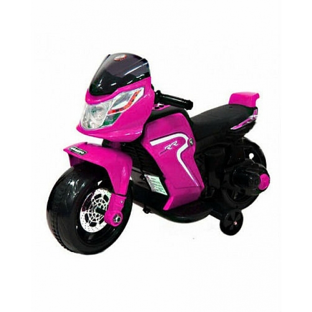 Электромобиль мотоцикл Мото розовый