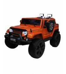 Электромобиль Jeep Wrangler оранжевый