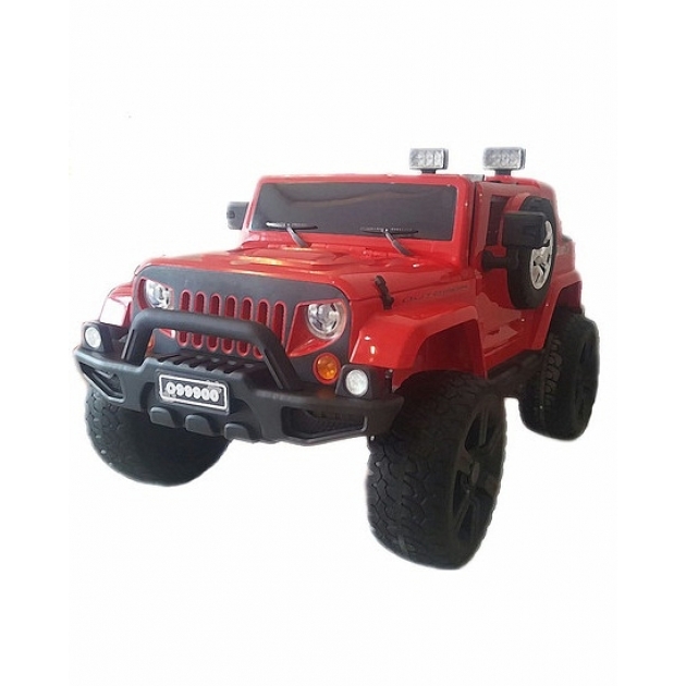 Электромобиль Jeep Wrangler красный
