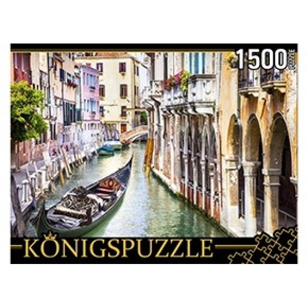 Пазлы Konigspuzzle венецианская гондола 1500 эл ГИК1500-8482
