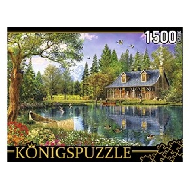 Пазлы Konigspuzzle доминик дэвисон домик у озера 1500 эл МГК1500-8491