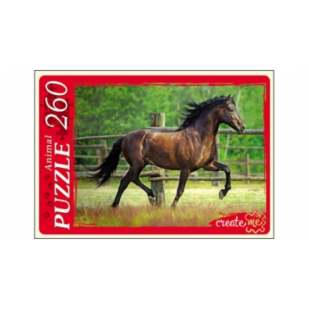 Пазлы 260 элементов изящная лошадь Рыжий кот У260-7257