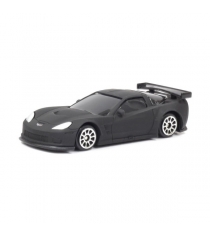 Масштабная модель автомобиля chevrolet corvette c6r матово черная 1:64 RMZ City 344005SM