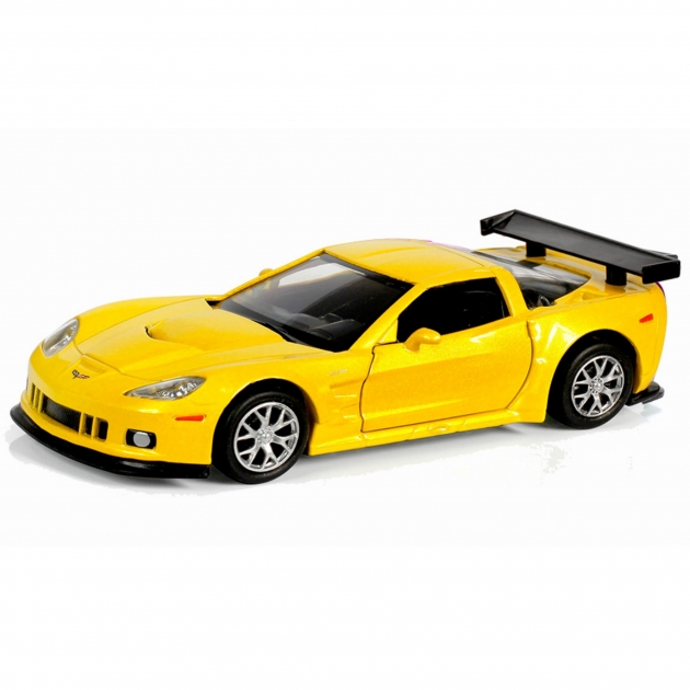 Машинка chevrolet corvette c6 r желтый металлик 1:32 RMZ City 554003Z(E)