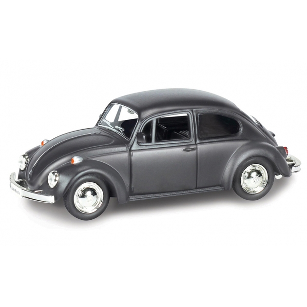 Инерционная коллекционная машинка volkswagen beetle 1967 черная 1:32 Rmz City 554017M