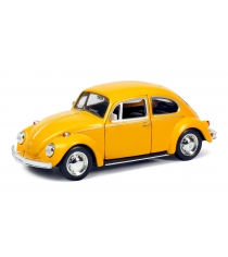 Металлическая машинка volkswagen beetle 1967 1:32 желтая RMZ City 554017M(B)