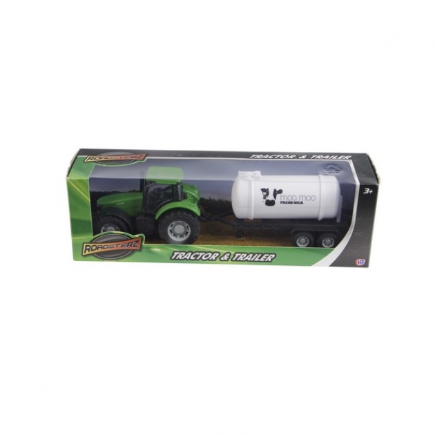 Трактор с бочкой Roadsterz зеленый green_bochka/ast1372300