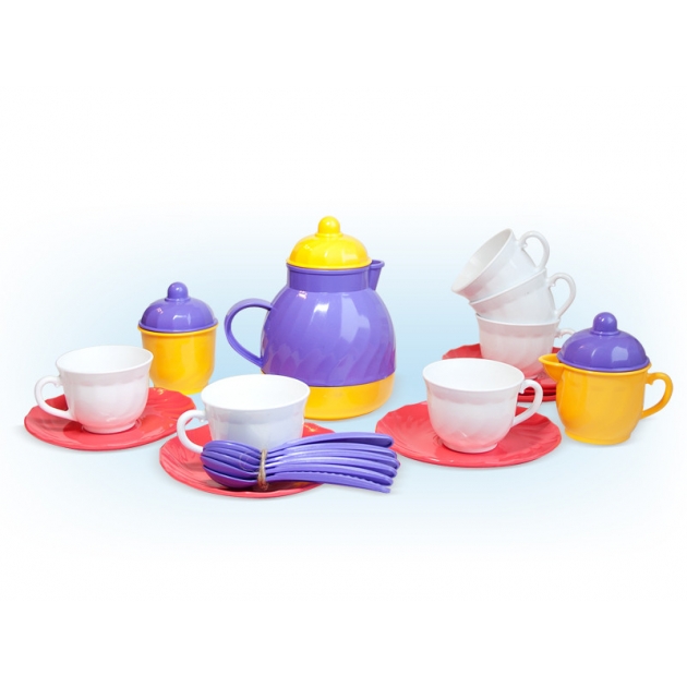 Набор посуды чайный 21 предмет Рославльская игрушка Р85367 