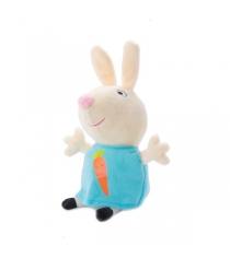 Мягкая игрушка свинка пеппа ребекка в футболке с морковкой 20 см Росмэн 29624...