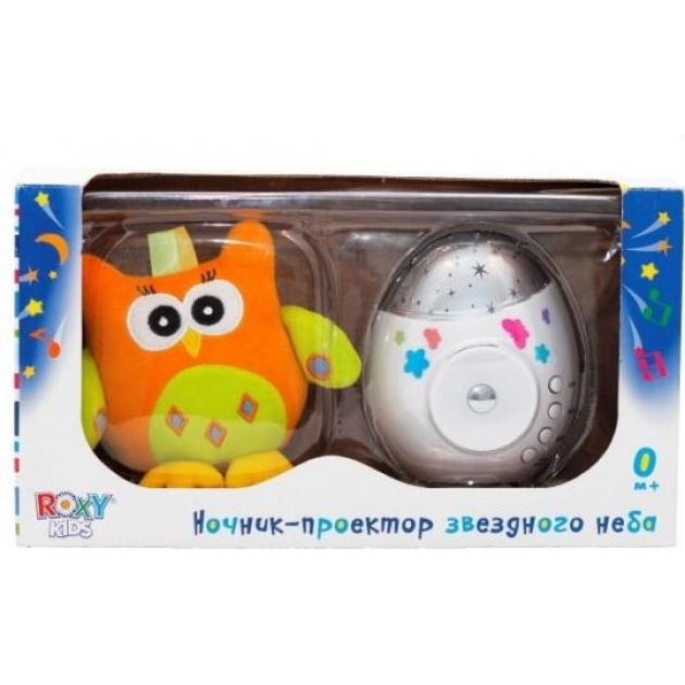 Игрушка проектор звездного неба colibri с совой Roxy Kids R-SA99B