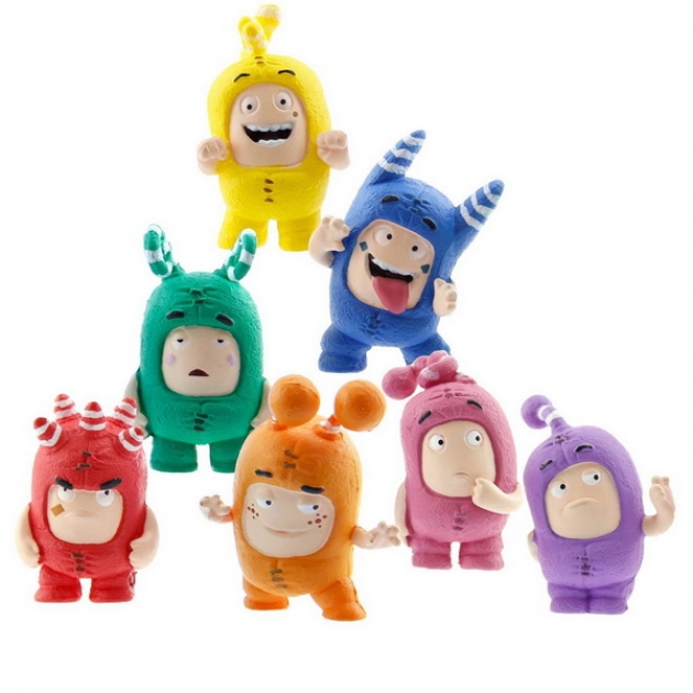 Набор из 7 фигурок oddbods 4 см RP2 Global AF3001X/AP3001X