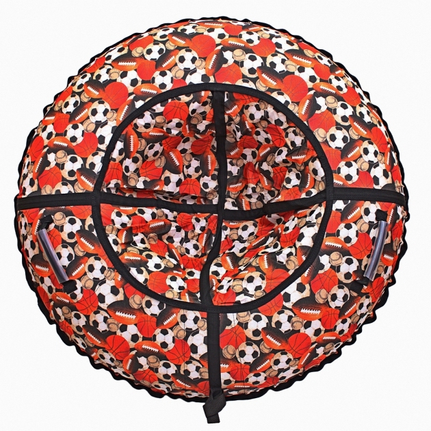 Санки надувные Тюбинг RT Футбольные мячи, диаметр 105 см