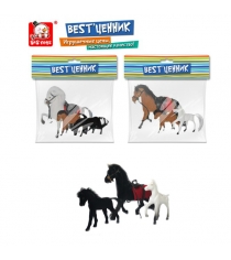 Набор из 3 фигурок лошадей S S Toys 100263261