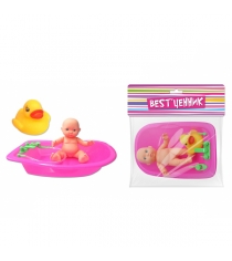 Игровой набор пупс в ванночке с утенком S S Toys 100697703...