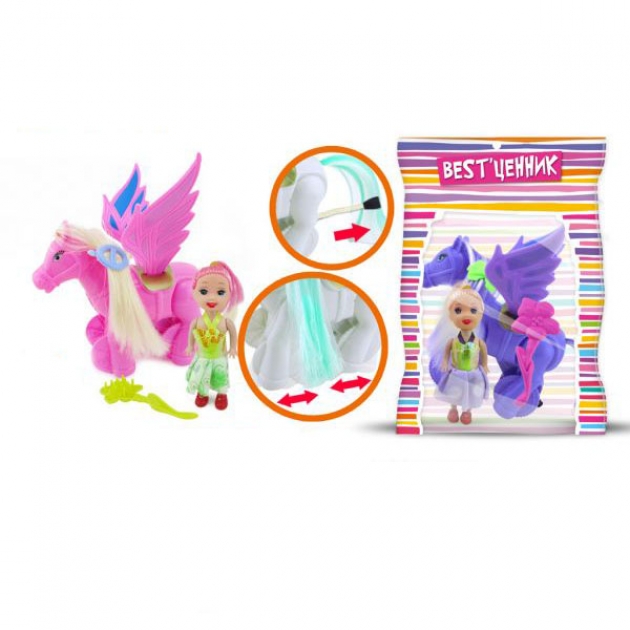 Игровой набор заводная пони с куклой S S Toys 100795362