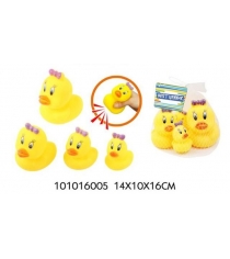 Набор игрушек для ванной с пищалкой 4 штуки S S toys 101016005...