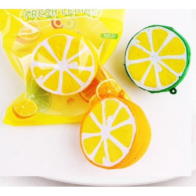 Мягкая игрушка антистресс долька лимона 5 см Sanqi SQ-87
