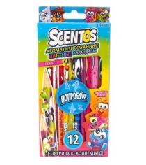 Набор ароматизированных цветных карандашей 12 штук Scentos 40515