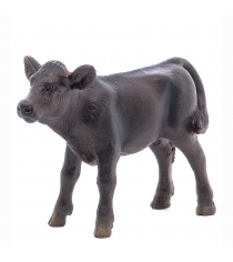 Фигурка farm life теленок ангус черный 7.5 см schleich 13768