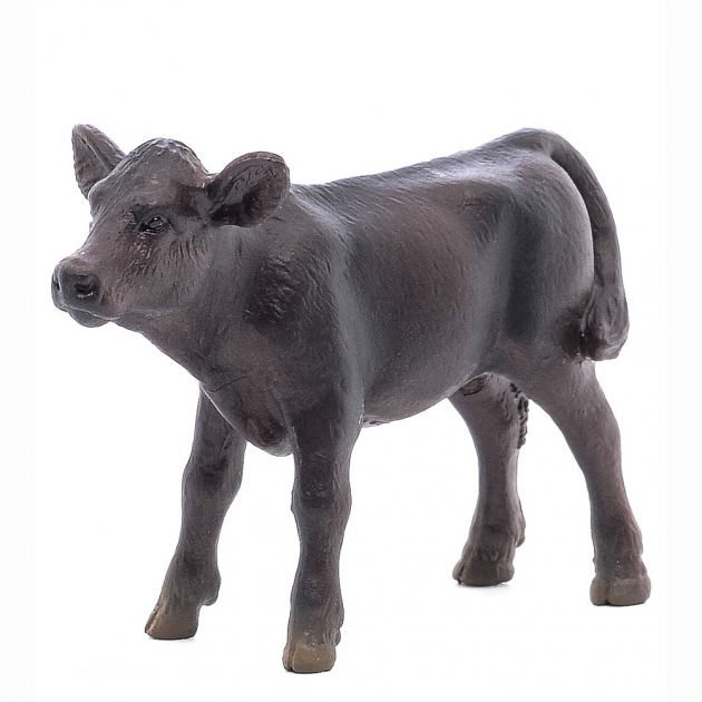 Фигурка farm life теленок ангус черный 7.5 см schleich 13768