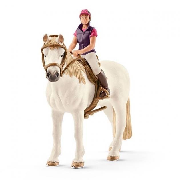 Фигурка конкуристка с лошадью Schleich 42359