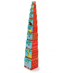 Кубики Scratch 6181034 stacking tower animals of the world