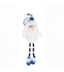 Мягконабивная кукла подвеска дед мороз 32 см Северное сияние 8414